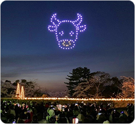 三重県松阪市　「松坂城跡桜ドローンショー」を初開催！